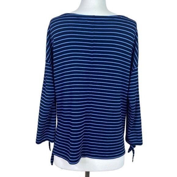 Loft Long Sleeve Striped Top Size Small - Picture 3 of 6